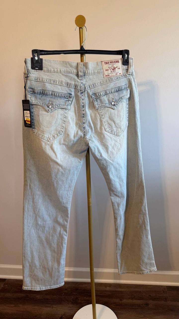 True Religion Men’s Ricky Big T Straight Jeans 34 $199 NWT