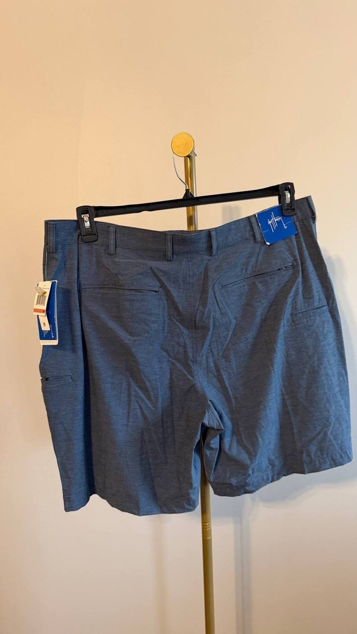 Guy Harvey Men’s Performance 4‑Way Stretch Hybrid Shorts Navy 40 $65 NWT