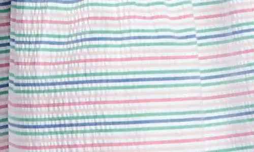 Jones New York Women’s Stripe Belted Shirtdress White Multi L $120 NWT