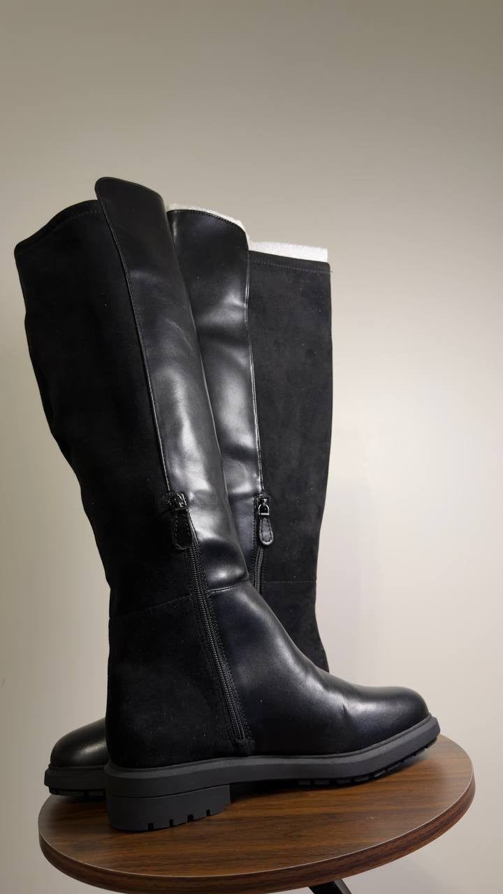 On  34th  Neffi  Almond‑Toe  Boots  Black  9M  New  No  Box  $170