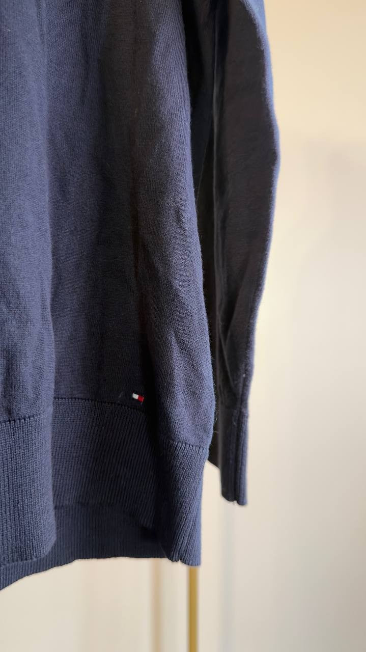 Tommy Hilfiger Cotton Lightweight Turtleneck Top Sky Captain XL NWT $69.50