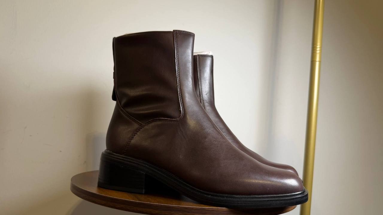 Franco Sarto Gracely Ankle Boot Brown Leather Women’s 8.5M NWB $175