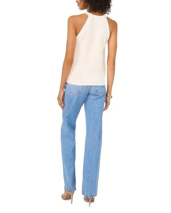 Vince Camuto Ivory Pointelle Knit Tank Top XL Lightweight Casual Top
