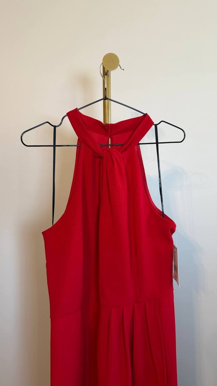 Julia Jordan Women’s Halter Neck Sleeveless Sheath Dress Red Size 12 NWT 109$