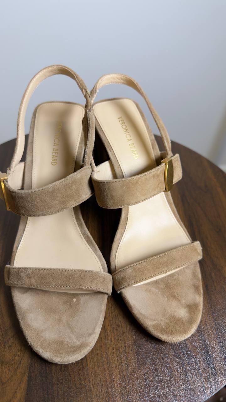 Veronica  Beard  Slingback  Sandals  Chestnut  7  M  Pre‑Owned  $395