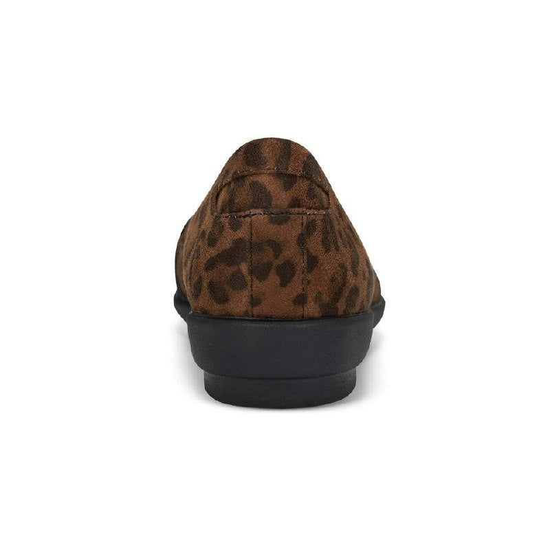 Easy Spirit Acasia Flats 8M Leopard Print Textile Slip‑On Lightweight NIBmsrp$69