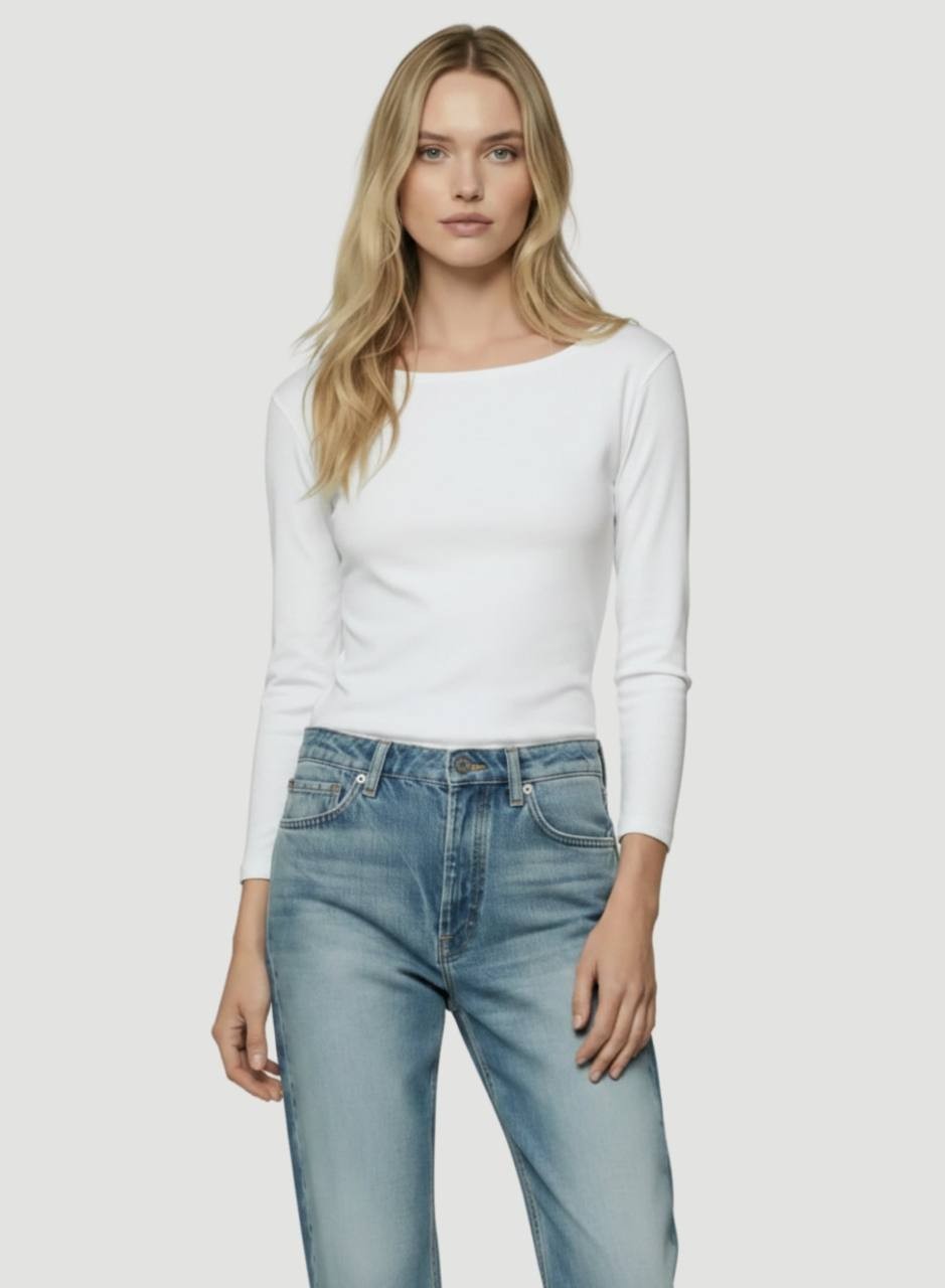 Majestic Filatures Women’s Soft Touch Boatneck T‑Shirt Blanc 4 NWT $135
