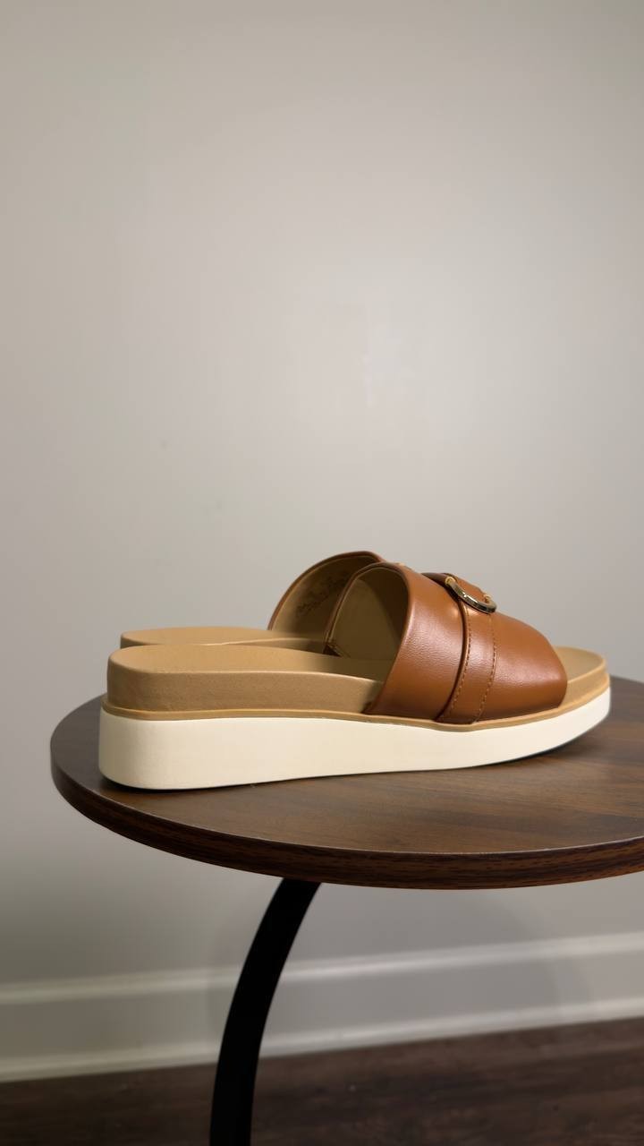 LifeStride  Platform  Sandals  Tan  7.5M  New  $80