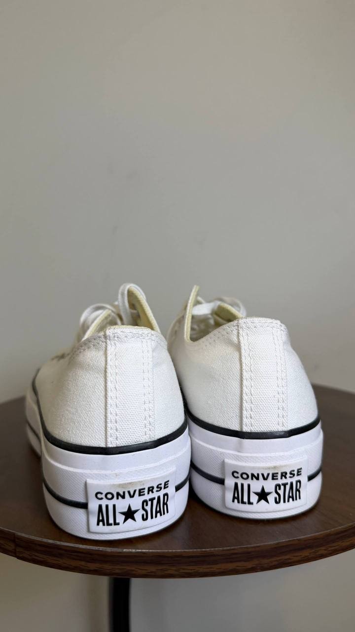 Converse Sneakers 4M White Textile New Without Box MSRP $69.95