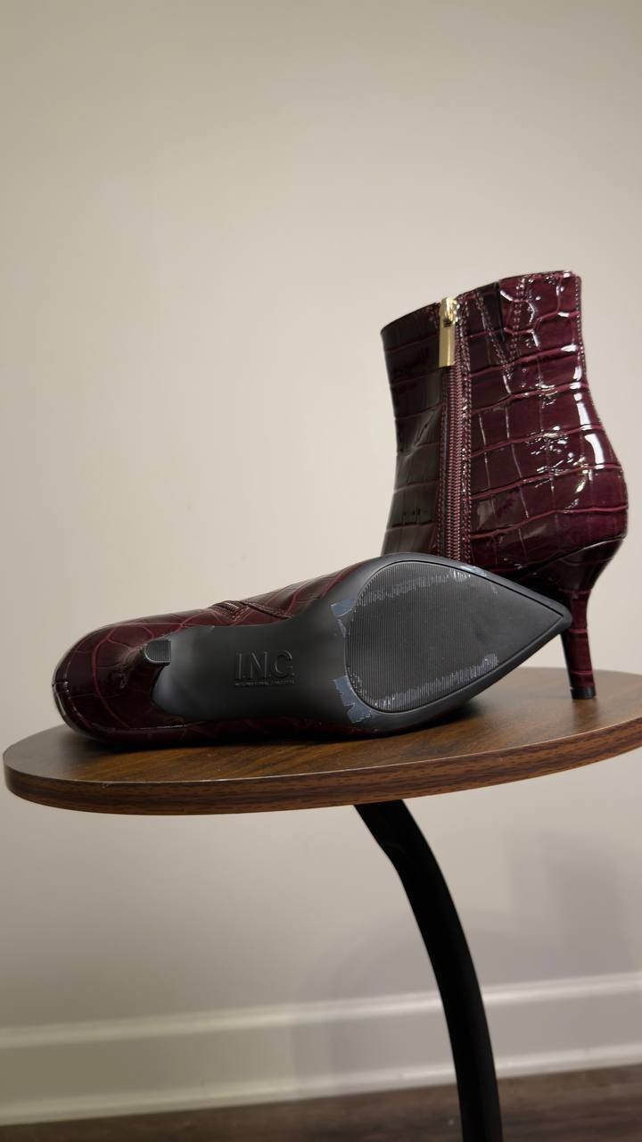 I.N.C.  International  Concepts   Ankle  Booties  Wine  5M  New  $99.90