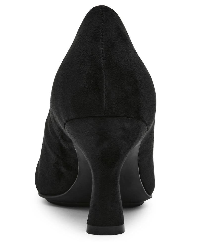 Anne Klein Prima Flared Heel Pumps Black 8M Slip‑On MSRP $95 NWOB