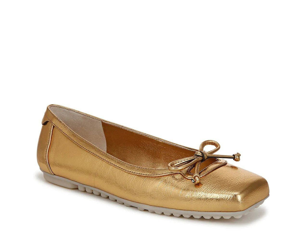 Franco  Sarto  Ballet  Flats  Gold  Metallic  7.5  New  $120