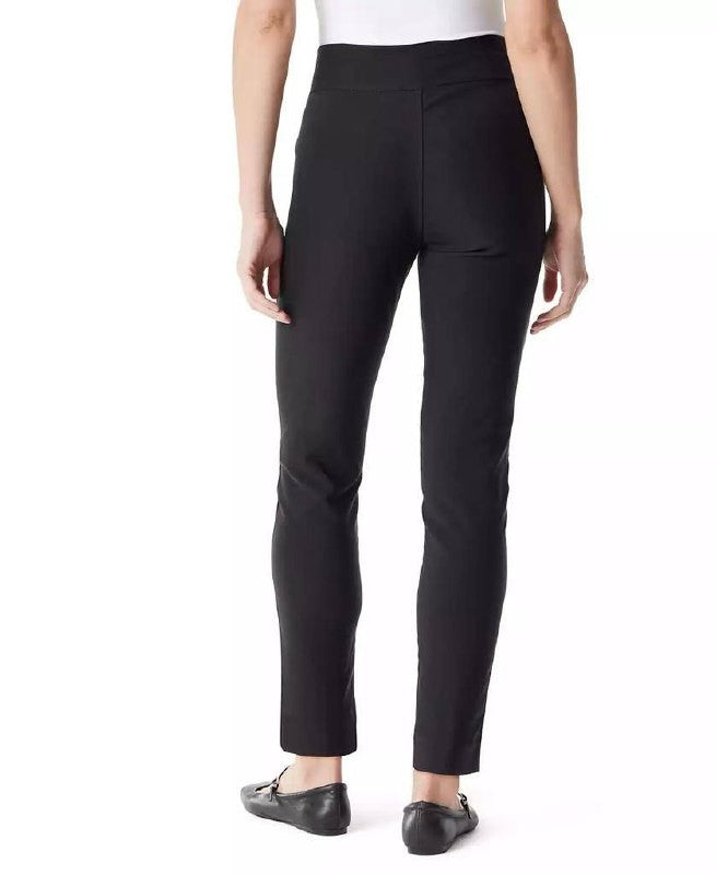 Gloria Vanderbilt Pull‑On Tummy‑Control Slim Trousers 8 NWT Black MSRP $44