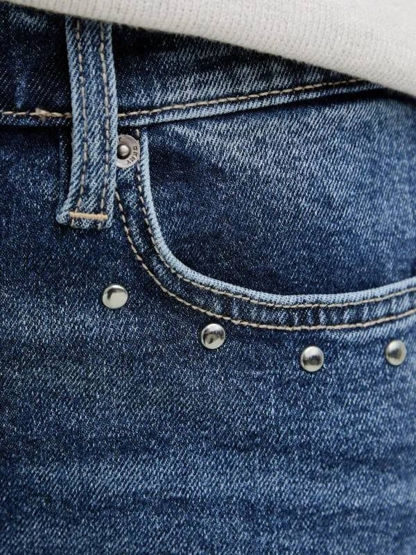 DKNY Jeans Side Studded High‑Rise Bootcut Jeans Cobble Hill 27 NWT $129
