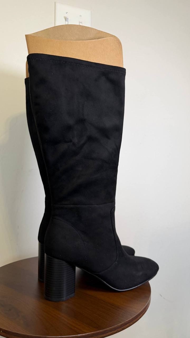 Style & Co Lyyric Snip Toe Block Heel Boots Black Women’s 9M NWB $89.90
