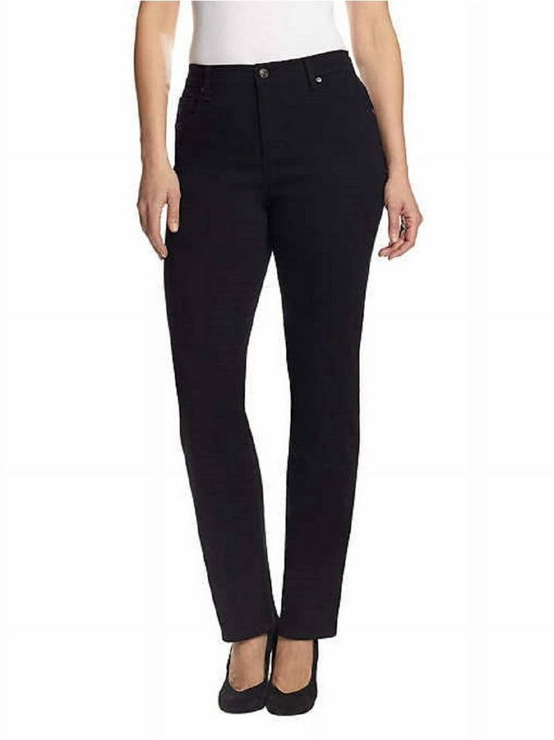 Gloria Vanderbilt Amanda Slimming Stretch Jeans Black 12PS NWT $52