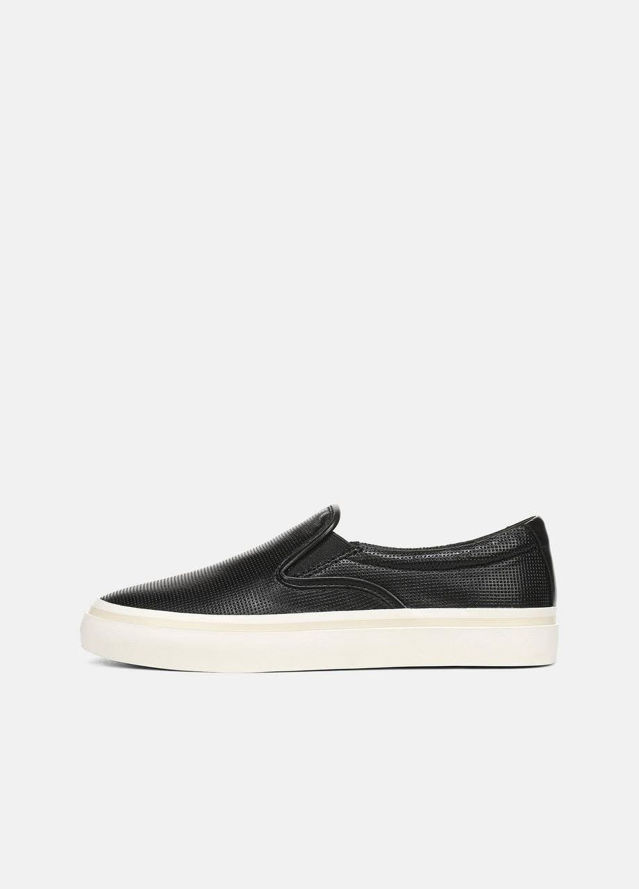 Vince  Blair  Perforated  Leather  Sneakers  Black  8.5  M  New  in  Box  $250
