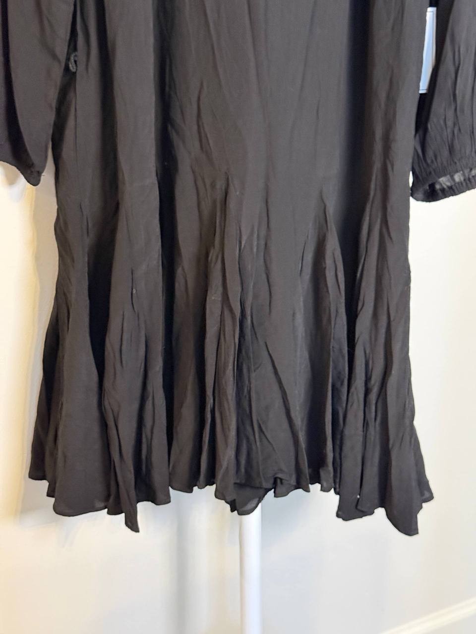 1.STATE Three‑Quarter Mini Dress–SizeL–Pre‑Owned (Defective Button,Missing Belt)