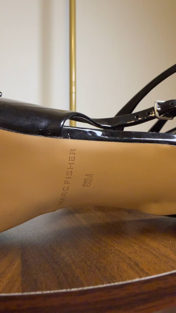 Marc  Fisher  Slingback  Pumps  Black  8.5  M  Pre‑Owned  $99