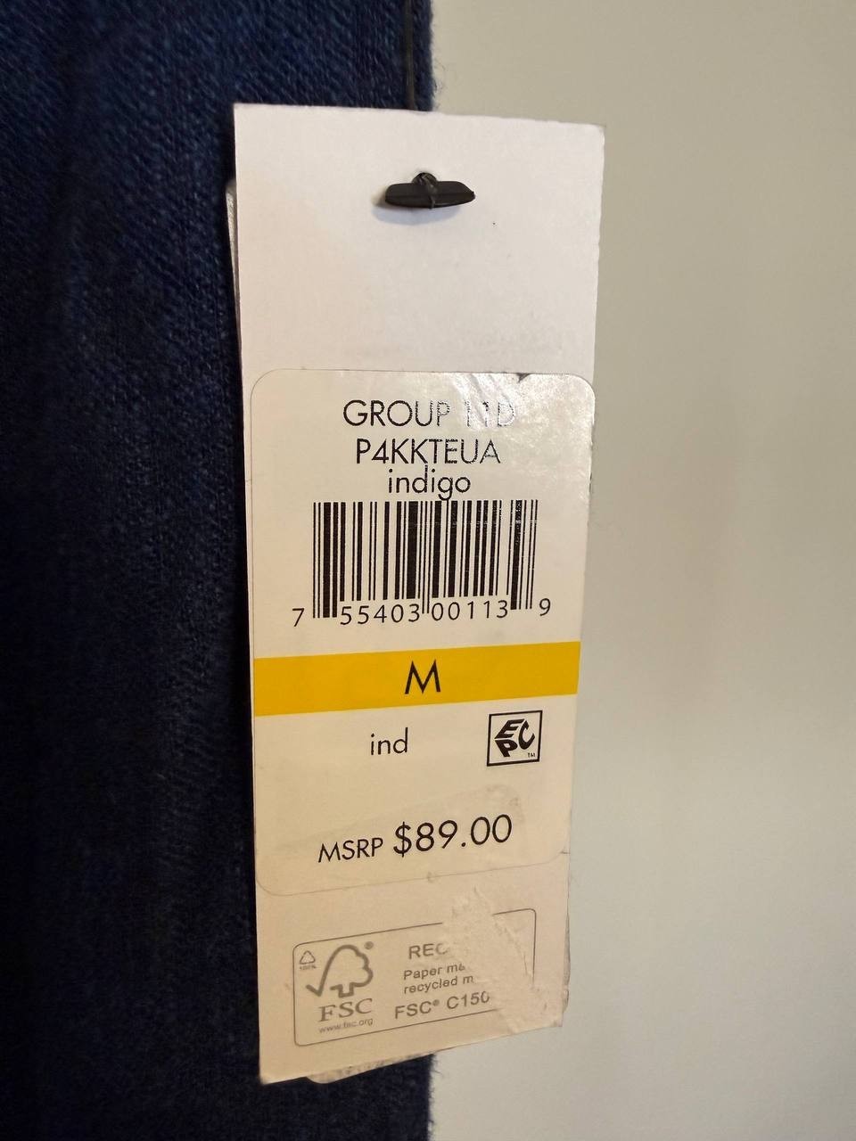 DKNY Indigo Linen‑Blend Cropped Pull‑On Pants – Size M – NWT – $89