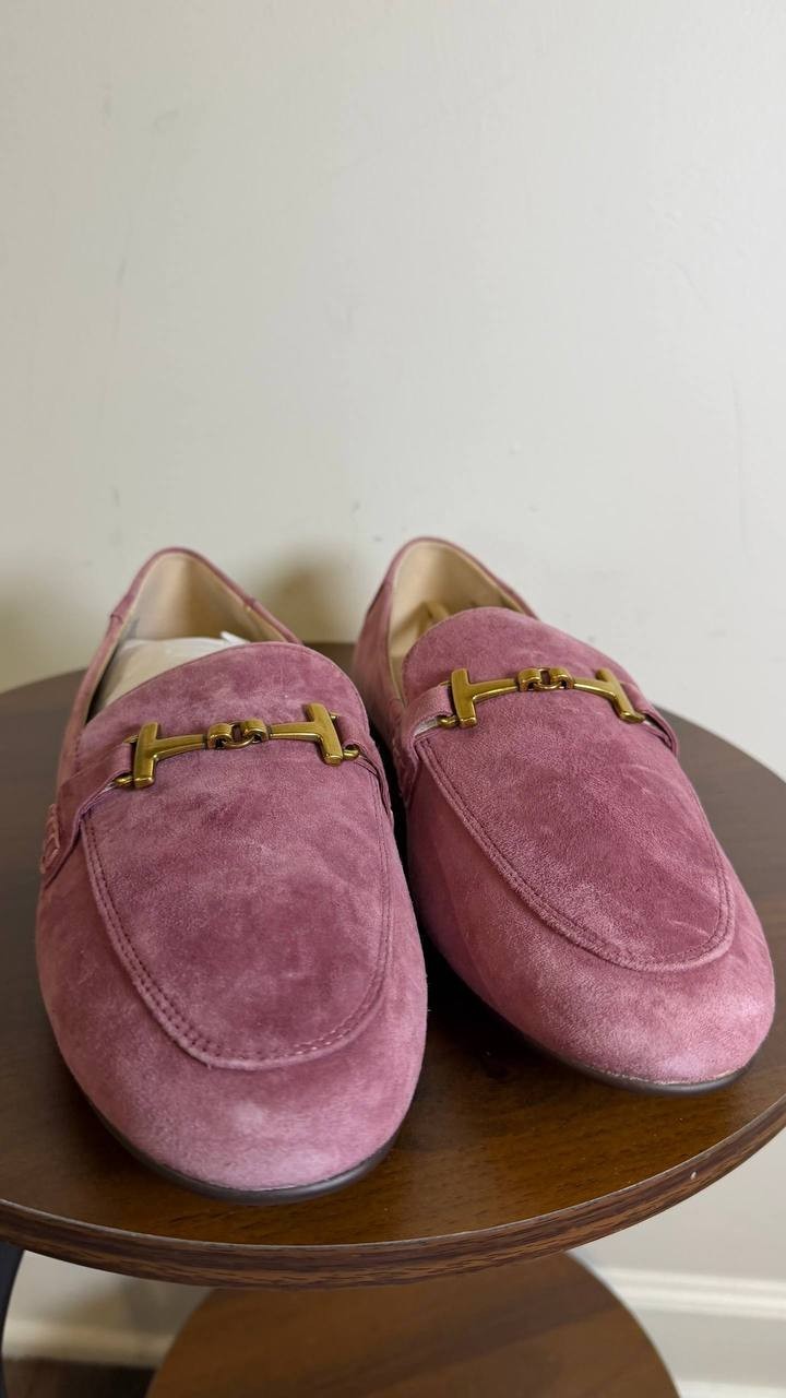 Giani Bernini Tailored Loafers 9.5M Mauve Suede New in Box