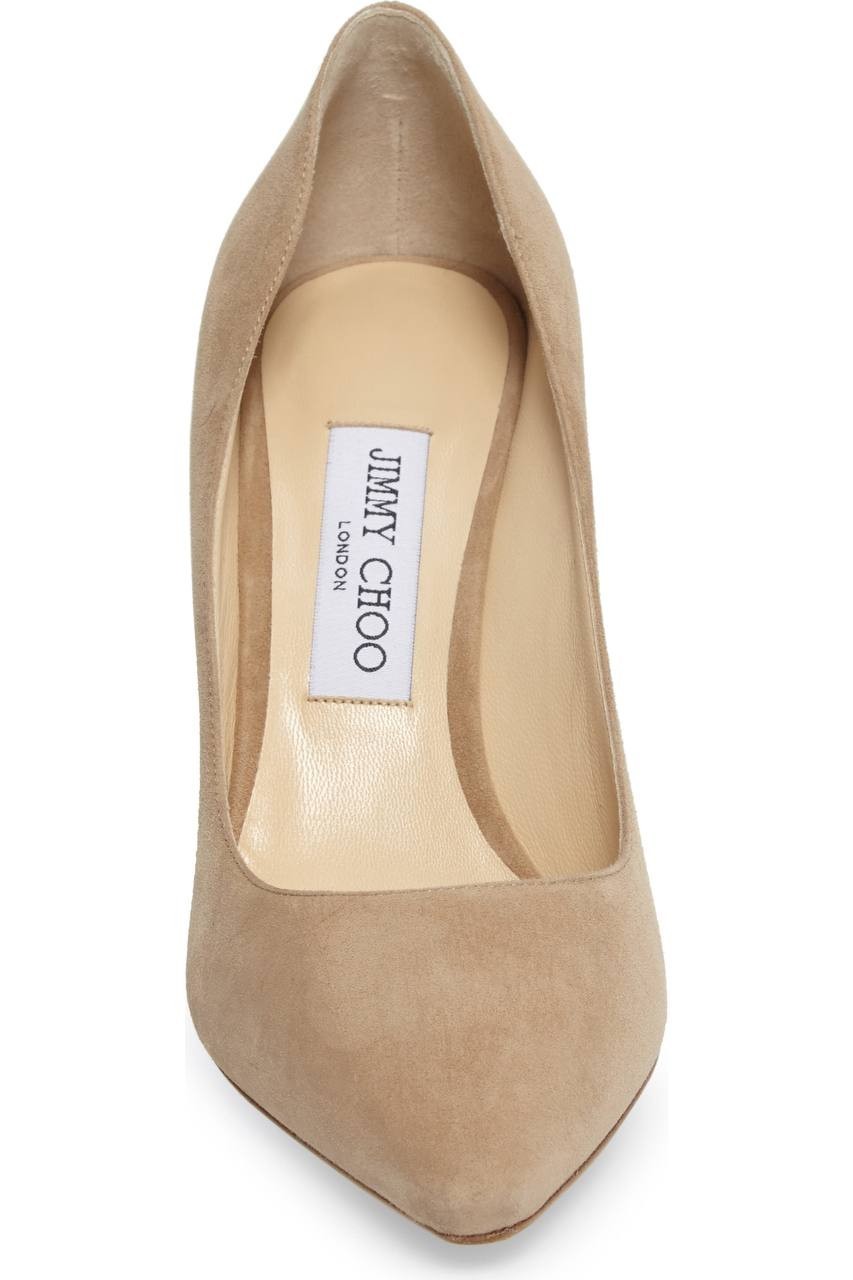Jimmy  Choo  Pointed  Toe  Pumps  Beige  38  Pre‑owned  
