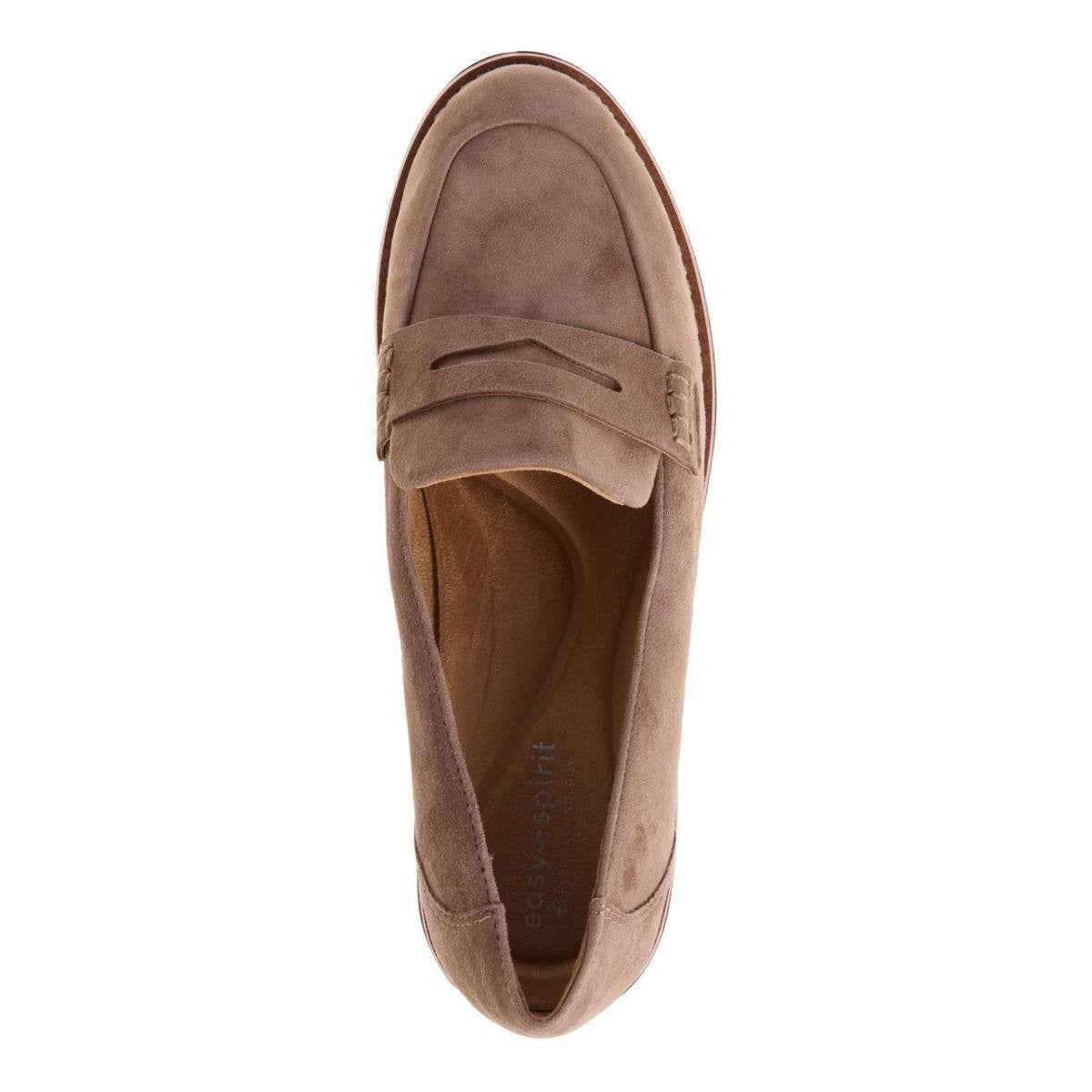 Easy Spirit Velia Loafers 9.5M Taupe Suede  Slip‑On Comfort NIB msrp$89