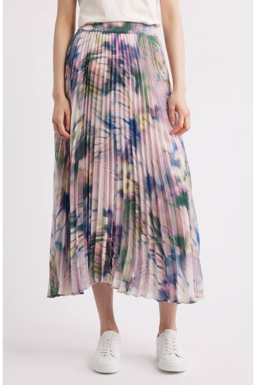 BOSS Vlissole Pleated Midi Skirt Open Misc 14 NWT $249