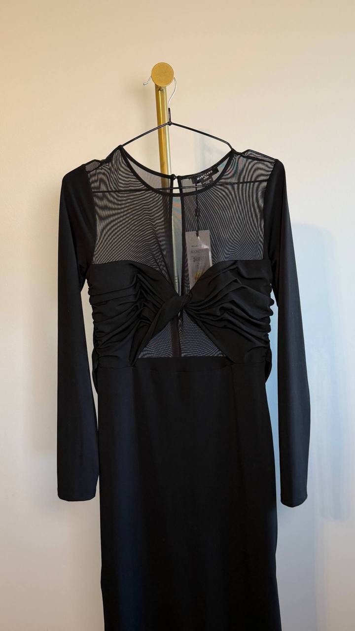 Marciano by Guess Eco Audrina Maxi Dress Jet Black Size 8 NWT $280