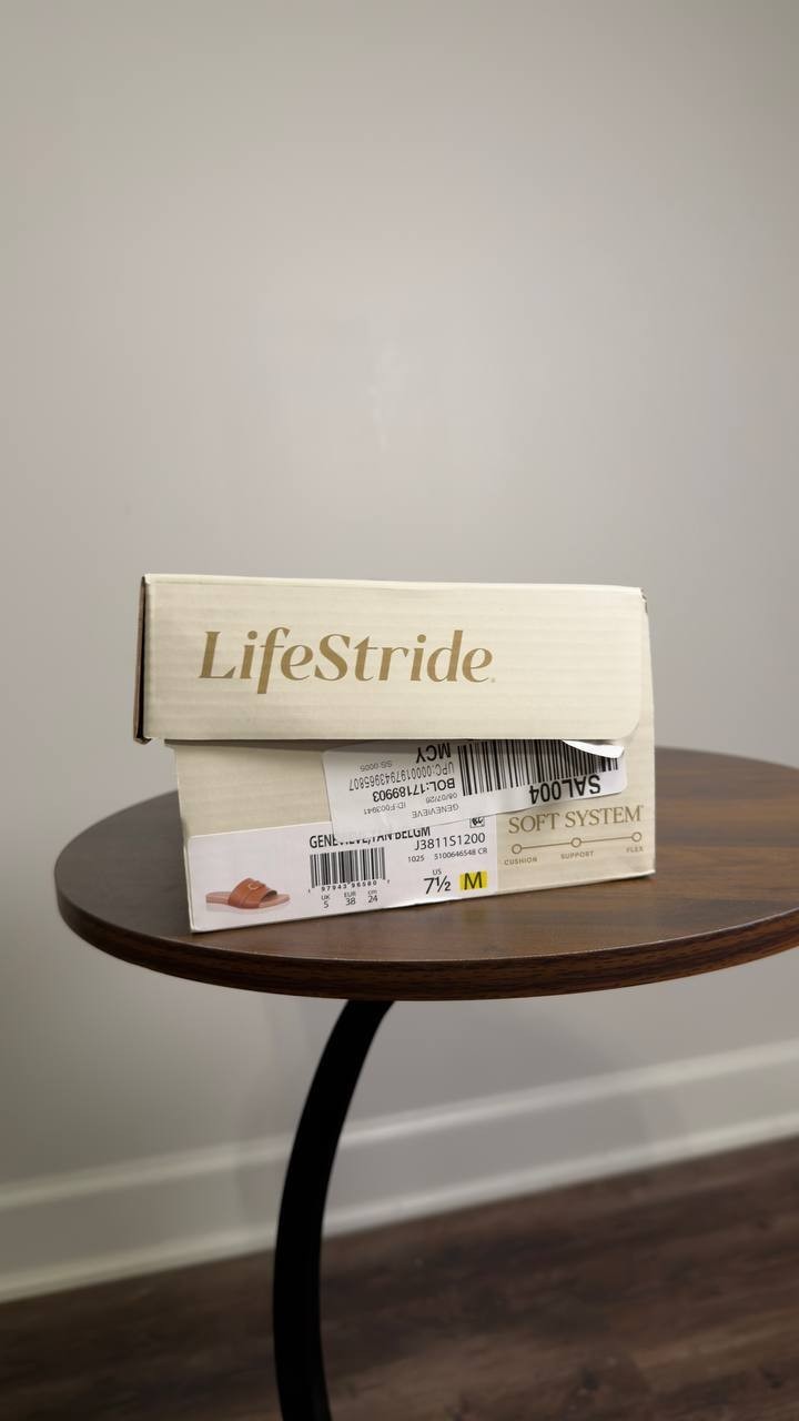 LifeStride  Platform  Sandals  Tan  7.5M  New  $80