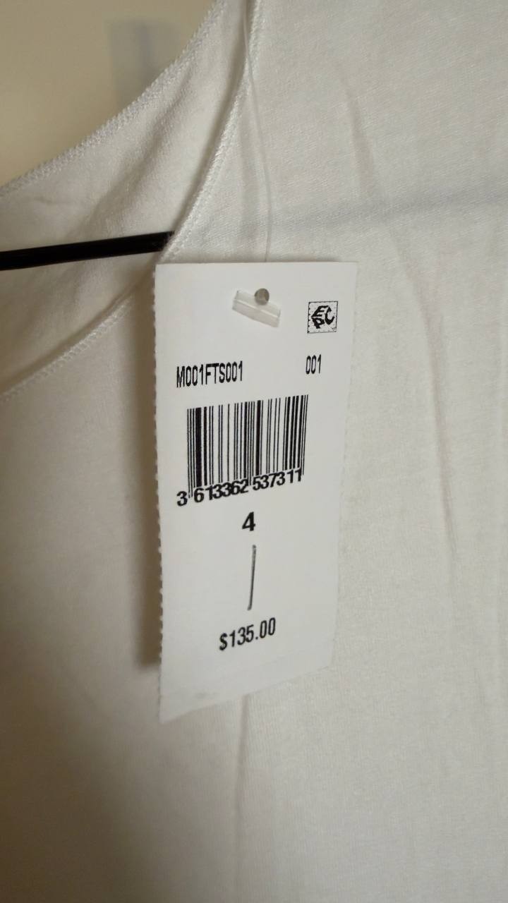 Majestic Filatures Women’s Soft Touch Boatneck T‑Shirt Blanc 4 NWT $135