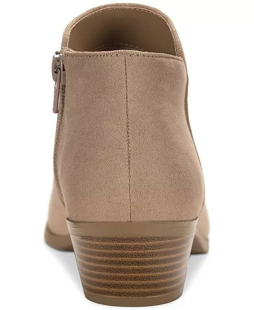 Style&Co Taupe Man‑Made Ankle Booties 7.5W New in Box MSRP $69.90