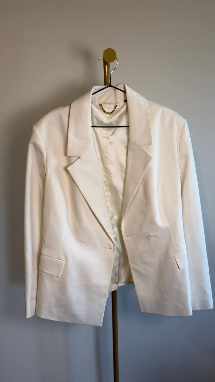 Marciano Lia Double Breasted Blazer Sandy Shore 46 NWT $260