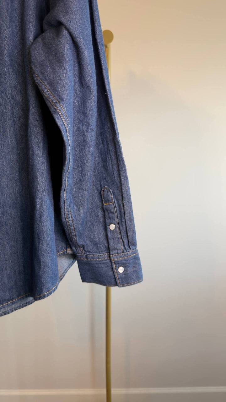 Levi’s Classic Western Standard Fit Shirt Dark Wash 1X NWT $69.50