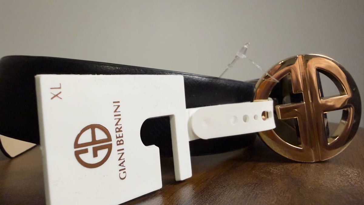 Giani  Bernini  Panel  Belt  Black  XL  New  $38.50