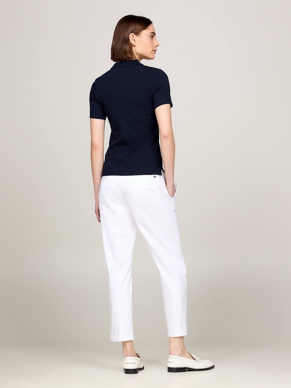 Tommy Hilfiger Heritage Slim Fit Women’s Polo Shirt Navy M NWT $79.50