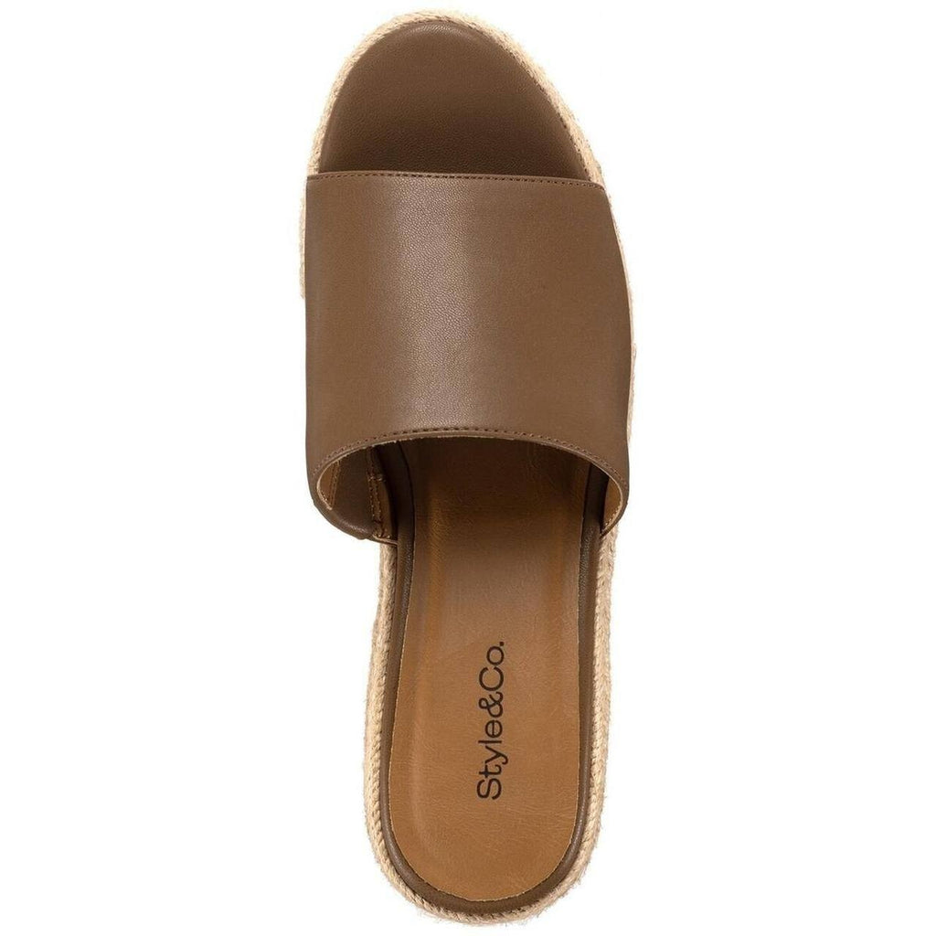 Style  &  Co  Hayess  Wedge  Sandals  Bison  7M  New  $65
