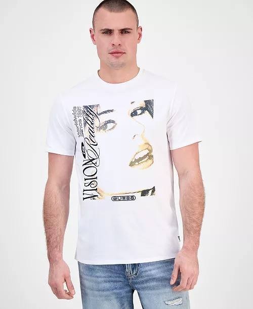 Guess Eco Men’s “Vision Is Reality” Graphic T‑Shirt L $44 NWT