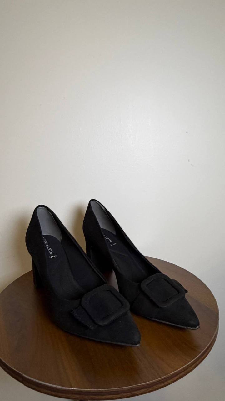 Anne Klein Slip‑On Pumps 9.5M Black Man‑Made New in Box MSRP $89