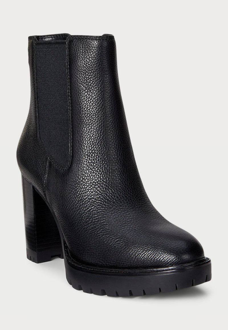 Lauren Ralph Lauren Layne Pebbled Leather Bootie – Black – Size 10B – New in Box