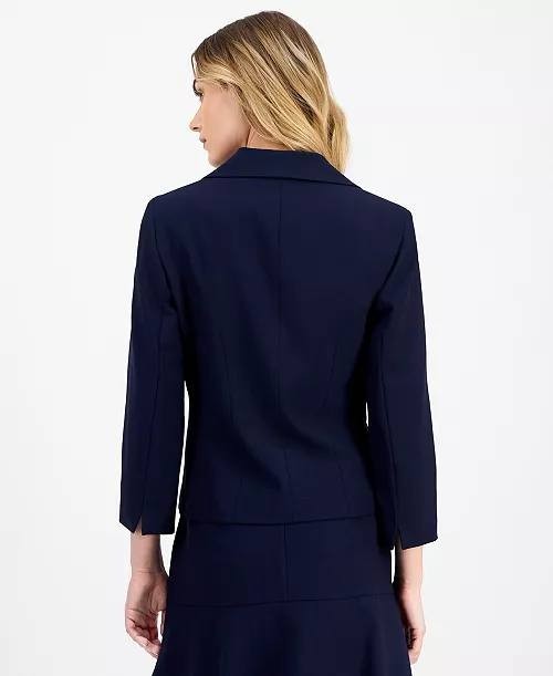 Le Suit Tulip‑Collar Jacket & Tiered Skirt Suit Set – Size 6 – NWT – $265