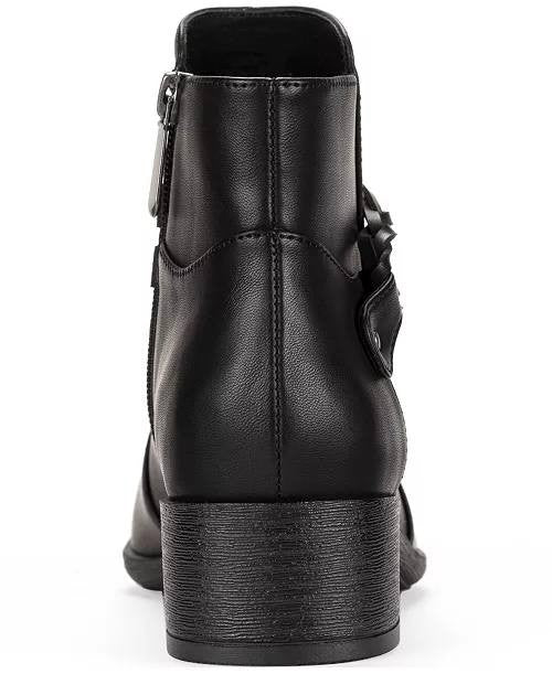 Style&Co Black Polyurethane Booties 8.5M New in Box MSRP $79.90