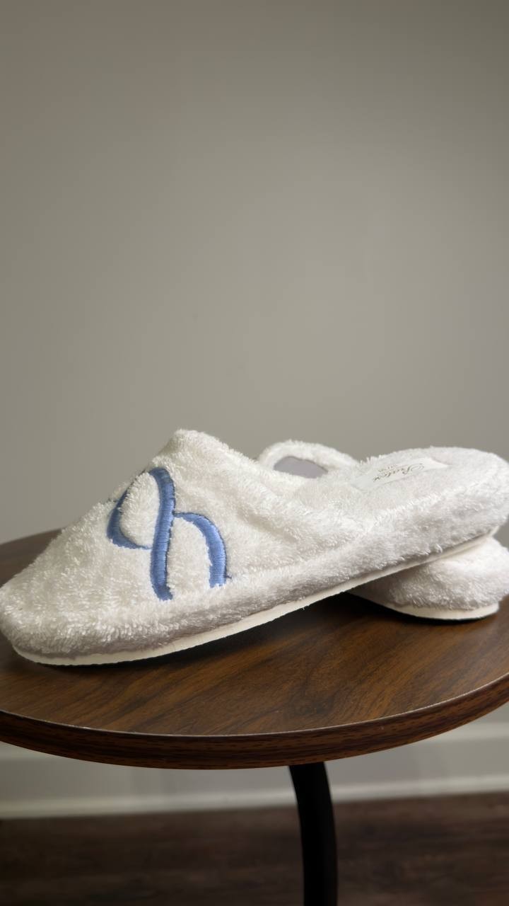Pratesi  Slippers  White  Cotton  37-38  New  $335