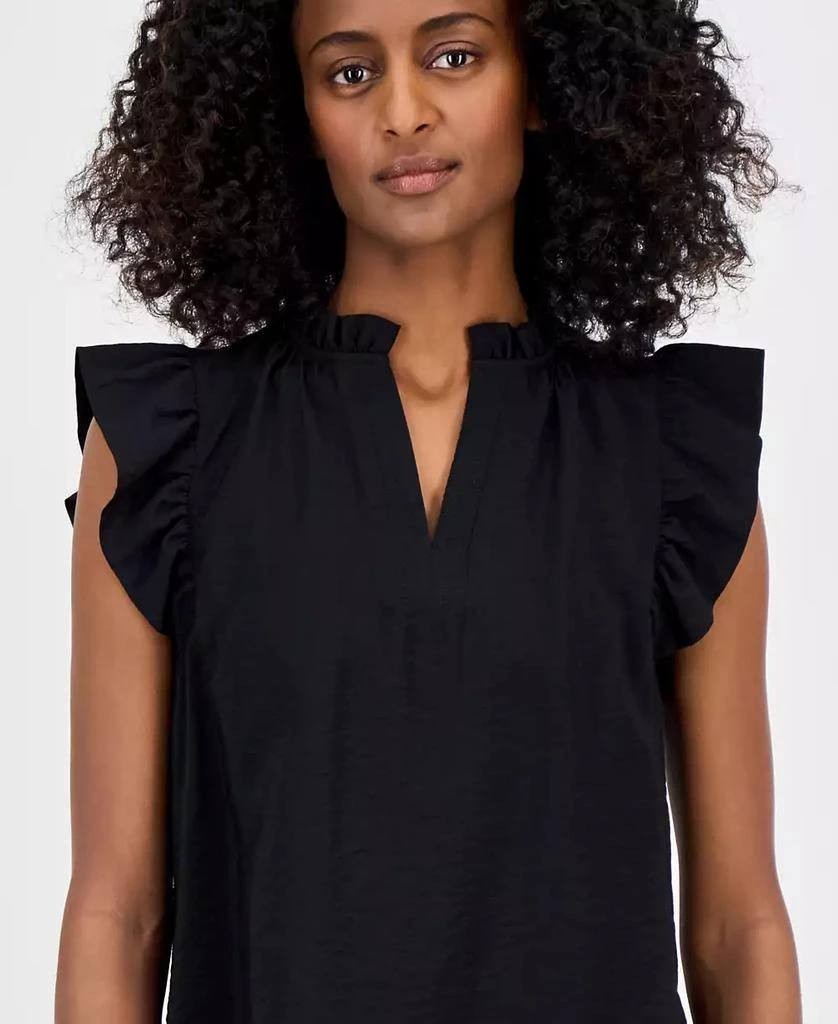 Anne Klein Sleeveless Textured Ruffle Blouse – Size S – NWT – $79