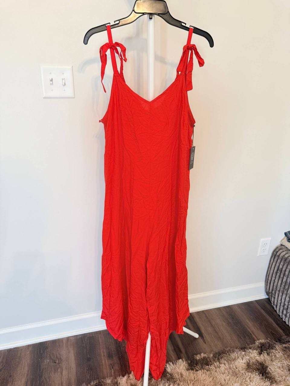Vince Camuto Tie‑Shoulder Jumpsuit – Size L – NWT – $69