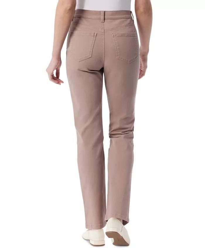 Gloria Vanderbilt Petite Amanda High Rise Straight Jeans Ube Rouge 10P NWT $48