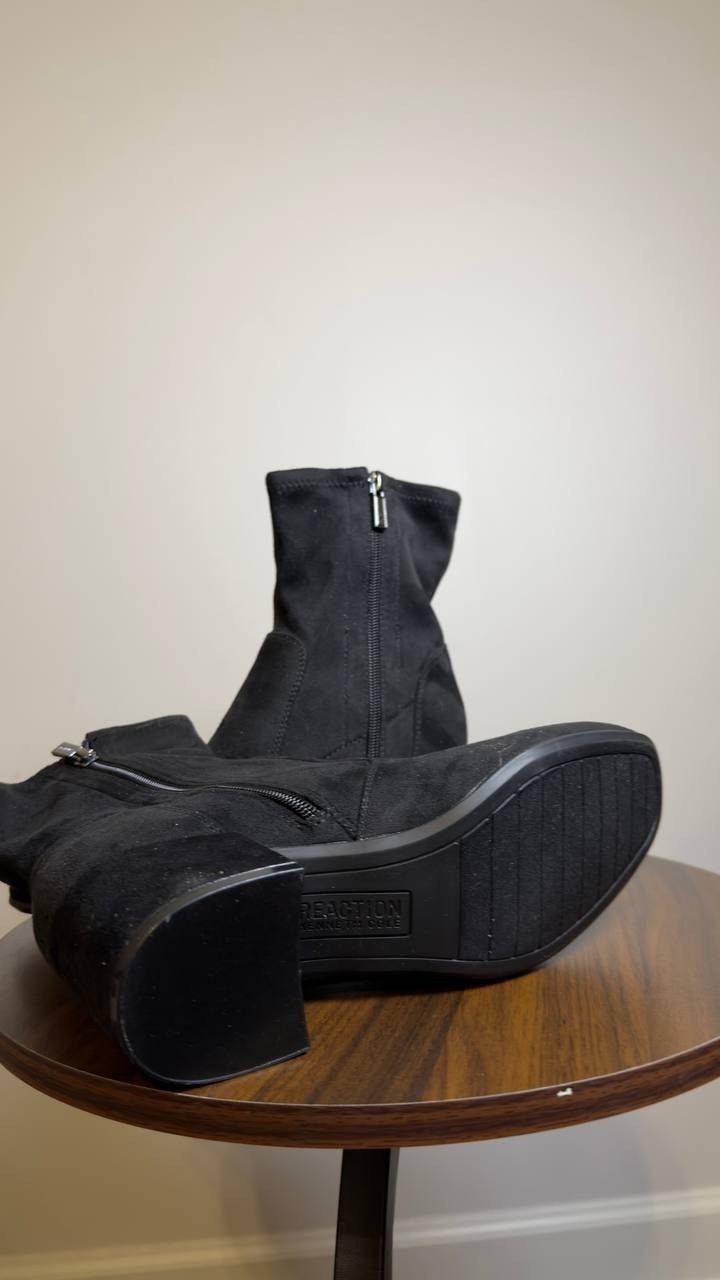 Reaction  Kenneth  Cole  Booties  Black  Micro  8M  New  $99
