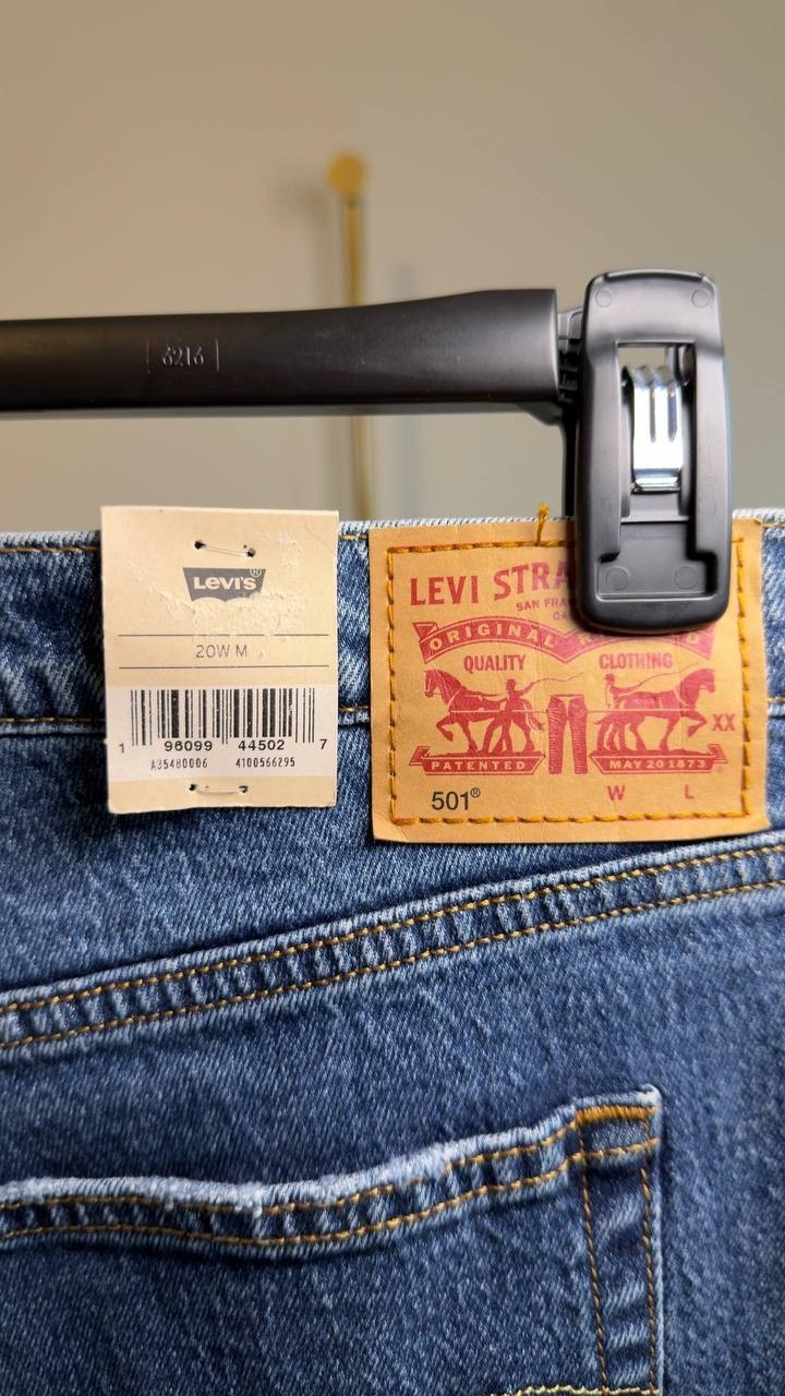 Levi’s 501 Original Women’s Jeans Plus Size Blue 20W NWT $110