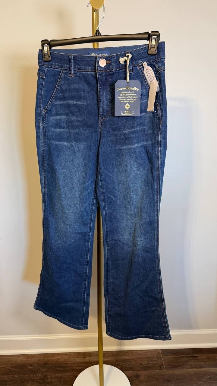 Democracy Women’s Ab’Solution Skyrise Bootcut  Blue 6P $88 NWT