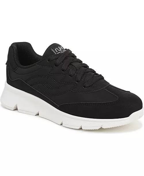 Ryka Black Fabric Walking Sneakers 5.5M NIB MSRP $89.99
